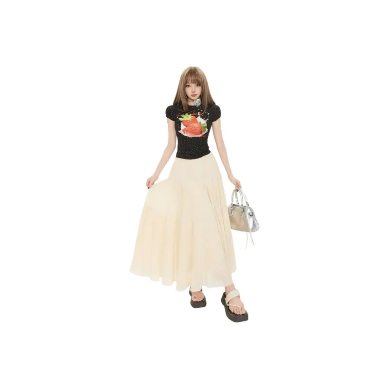 XIANSINIAO Casual Long Skirt Women's-4