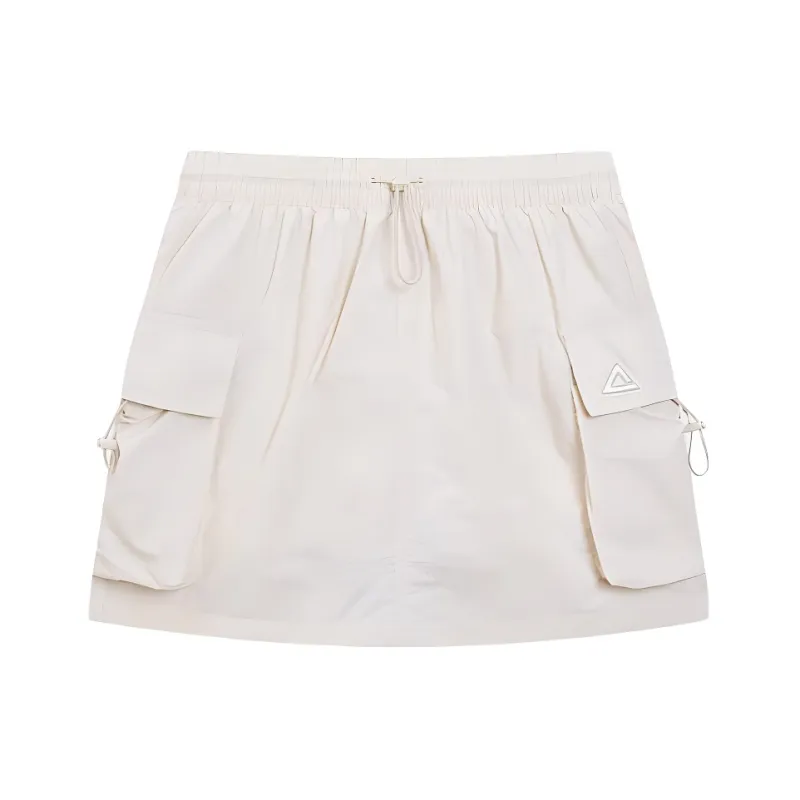 PEAK Fashion Collection Casual Short Skirts Women's White Beige Yellow-0