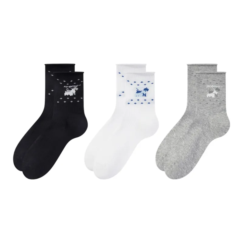 2323 Mid Calf Socks Women's 3 Pack-0