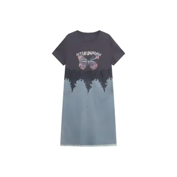 LUYOUYE Short Sleeved Dress Women's
