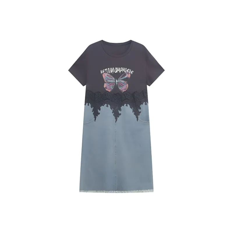 LUYOUYE Short Sleeved Dress Women's-0