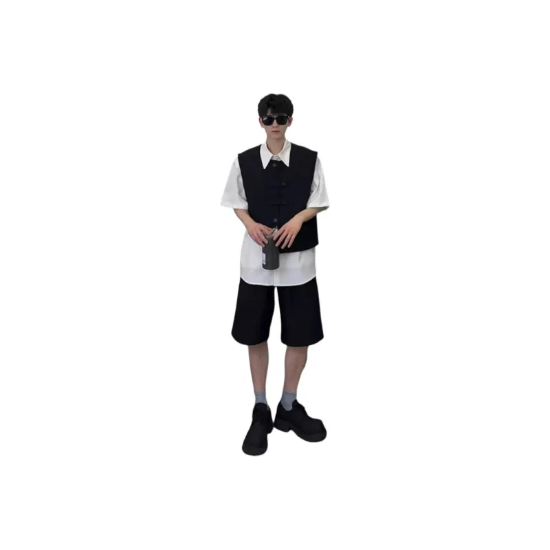 CORNILOT Casual Shorts Unisex Phantom Black-0