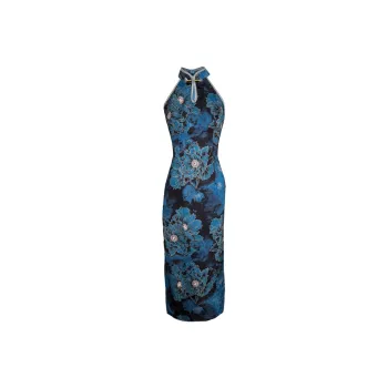OZVO Sleeveless Dresses Women's Blue