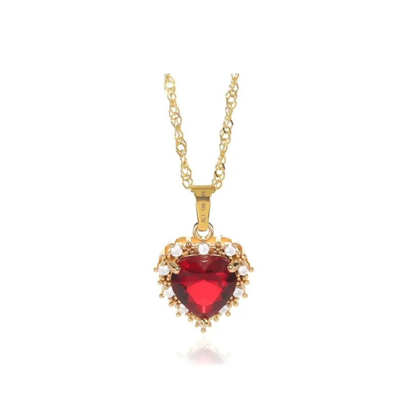 ALI THE FOX Titanium Steel Necklaces Women's-0