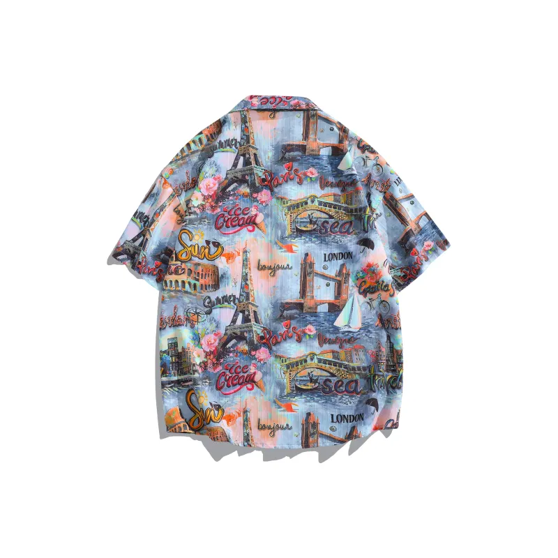 Lind Erki Shirts Unisex Paris Blue-1