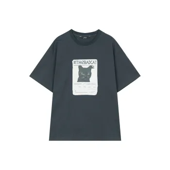 ELF SACK T Shirts Women's Naughty Dark Gray