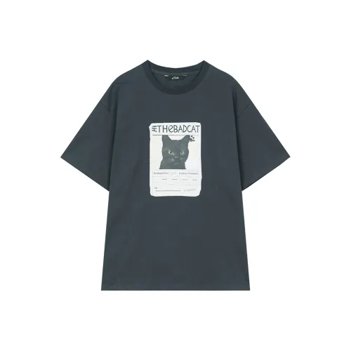ELF SACK T Shirts Women's Naughty Dark Gray