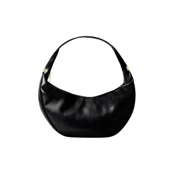 CALVIN KLEIN PU Handbag, Shoulder Bag Large Size Women's Black