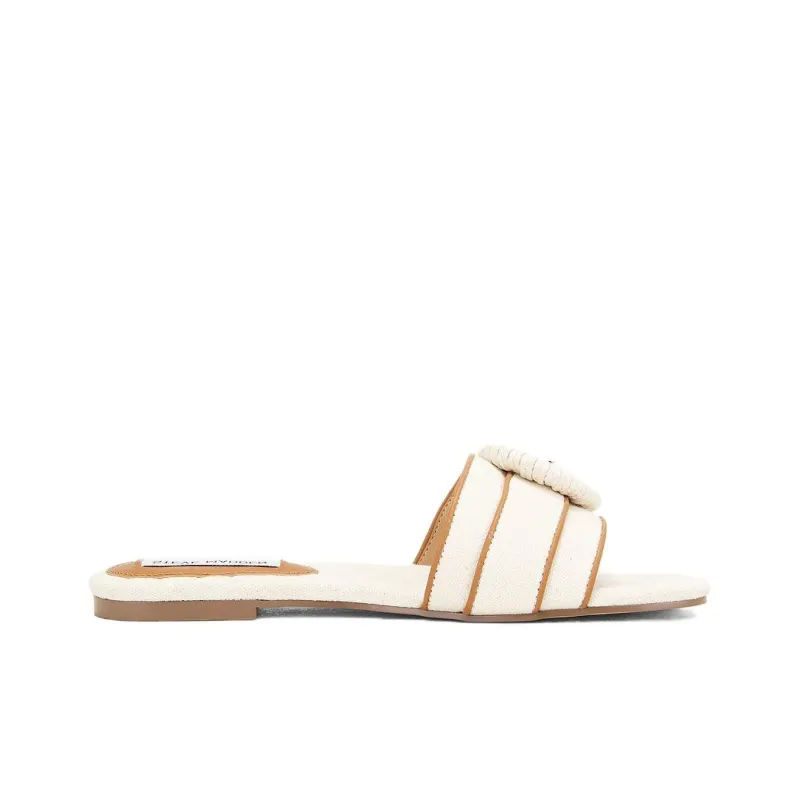 STEVE MADDEN Abrasion Resistant Slide Slippers Women's White-1
