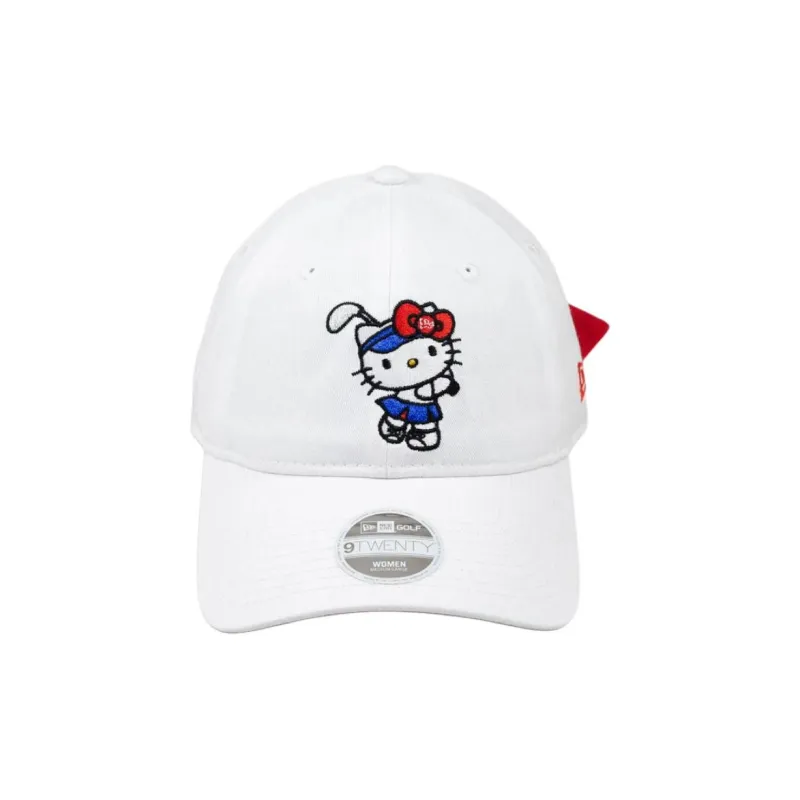 New Era x Hello Kitty Cotton Baseball Caps Women's White-1
