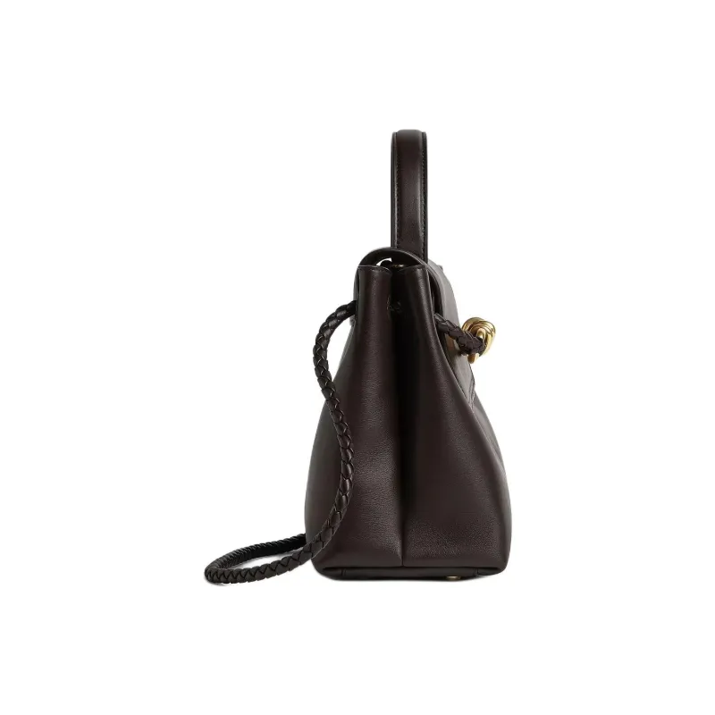 Bottega Veneta Calfskin Shoulder Bag, Crossbody Bag, Handbag Trumpets Women's Candy Color-3