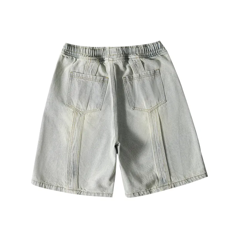 FONDLOOK Denim Shorts Unisex-5
