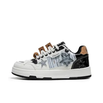 Dragon Dance Low Top Skateboard Shoes White