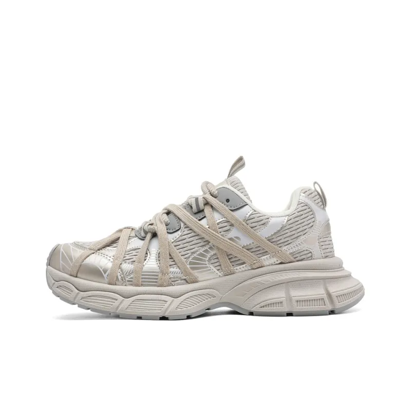 AMICNIEGD Breathable, Slip Resistant, And Abrasion Resistant Low Top Chunky Sneakers Men's-0