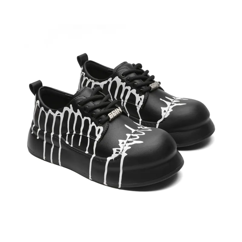 APRHE Slip Resistant, Abrasion Resistant, Lightweight, Height Increasing Low Top Skateboard Shoes Unisex-6