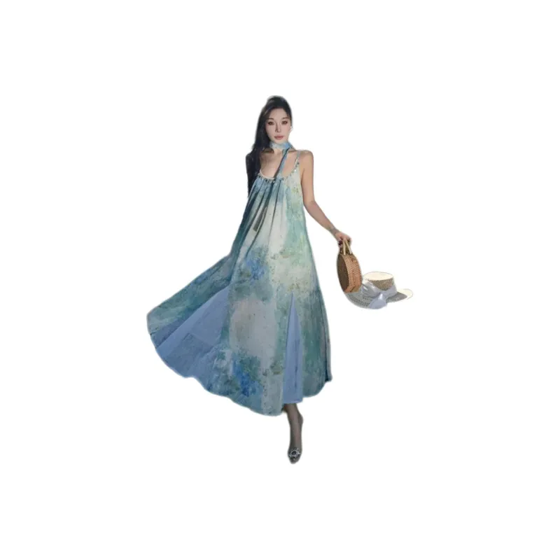 Mu Xiao Xin Slip Dresses Women's Image Color-3