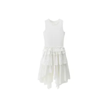 OZVO Sleeveless Dresses Women's White