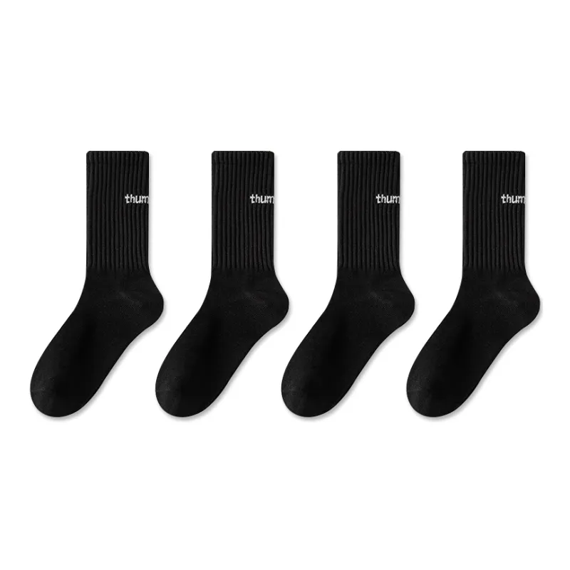 Mulong Family Mid Calf Socks Unisex 5 Pack-60