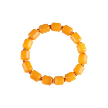 Oushuo Jewelry Amber Beeswax Bracelets Unisex