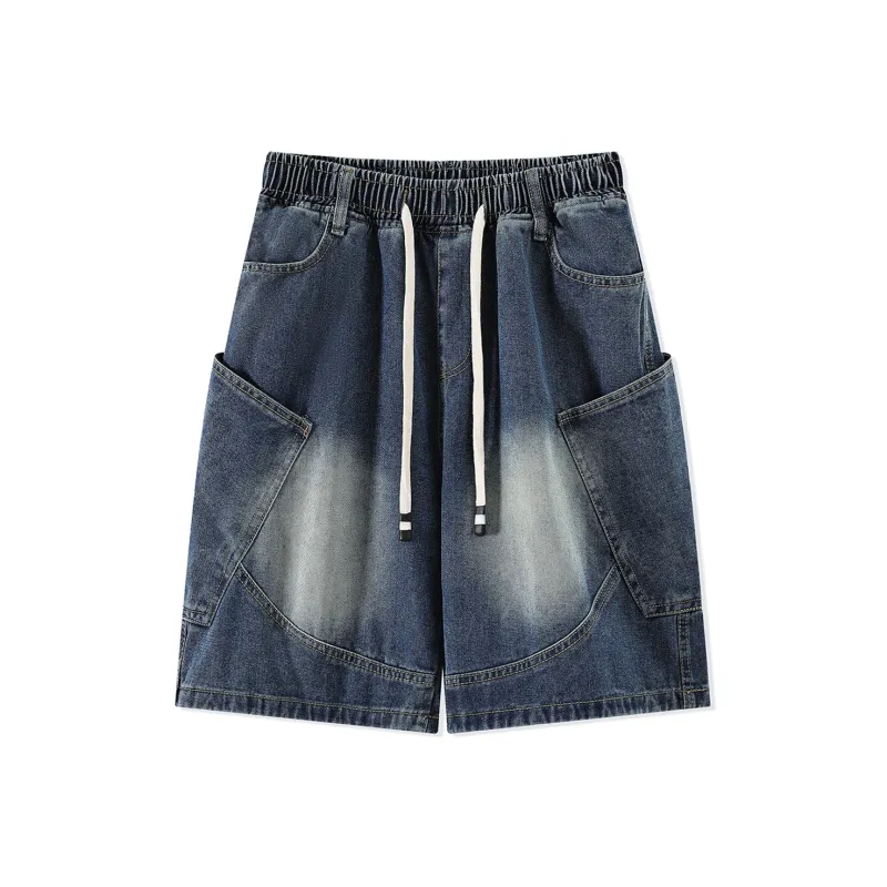 Michael Rock Denim Shorts Unisex-0