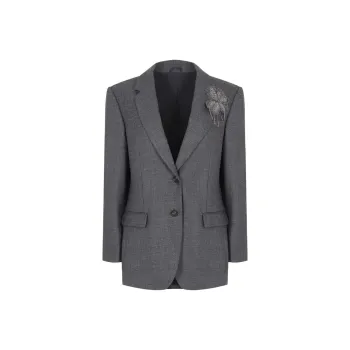 Brunello Cucinelli Jackets & Coats Women's Gray