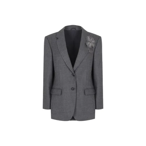 Brunello Cucinelli Jackets & Coats Women's Gray