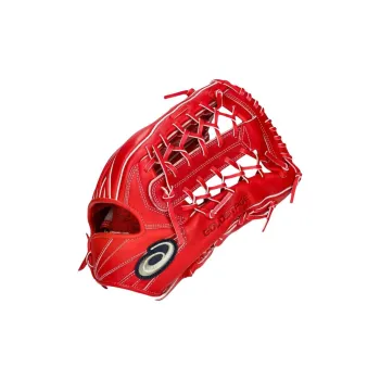 Asics Baseball Gloves Catcher's Glove Leather Unisex Red