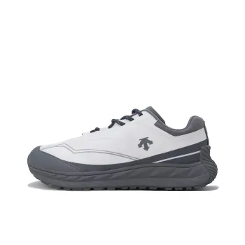 DESCENTE Terrain D Anti Slip Wear Resistant Low Top Casual Shoes Unisex White Gray