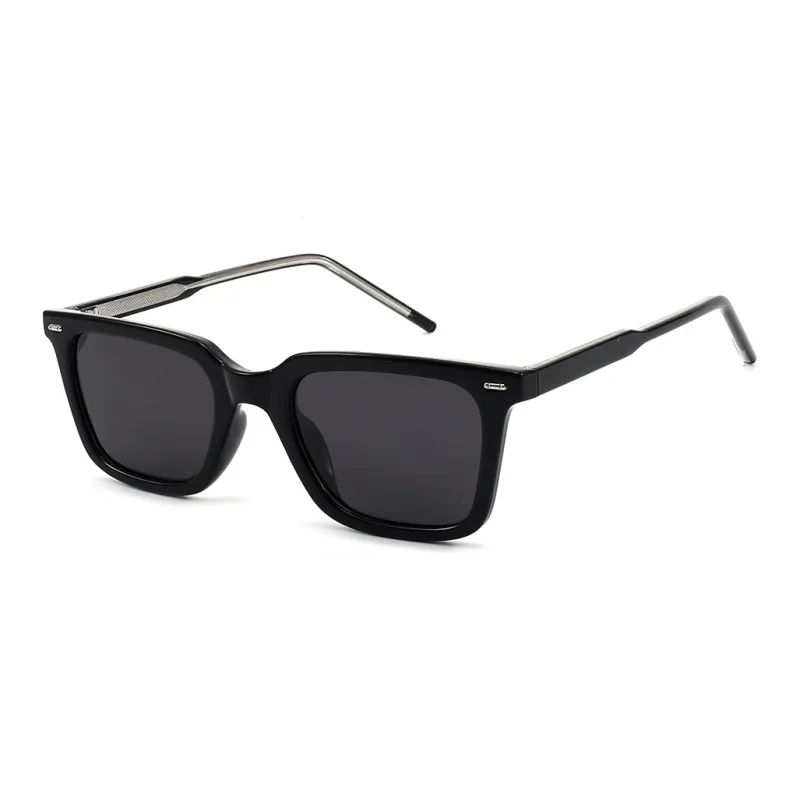 JEKA TR/Memory Plastic Metal Square Sunglasses Unisex-1