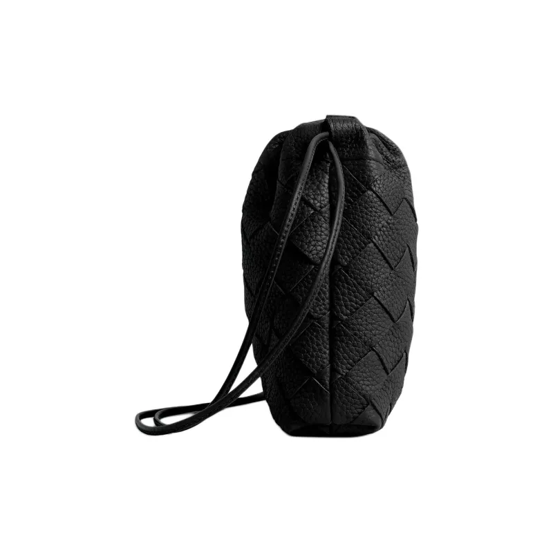 Bottega Veneta Cow Leather Crossbody Bag Men's Black-2