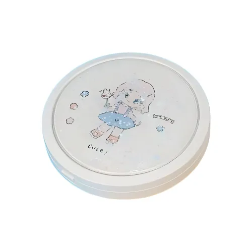 Gentle Welcome Cute Tricolor Glossy Sandblasted Finish With Light Amplification Make Up Mirrors Portable