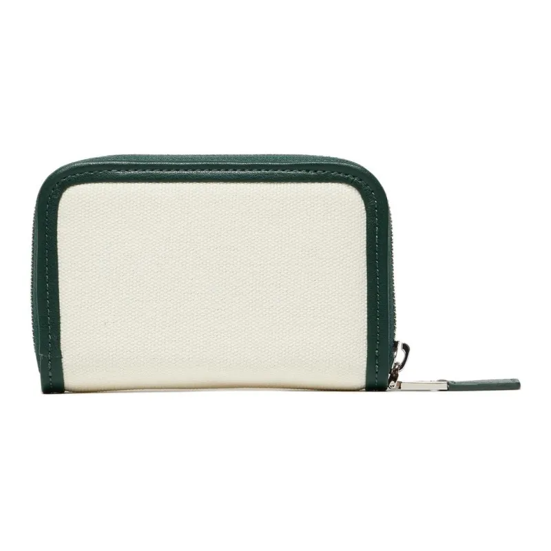 LACOSTE Polyester Wallet Women's White & Green-1