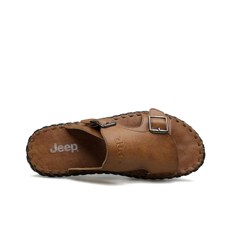 Jeep Rubber Sole Slip Resistant Slide Slippers Men's-3