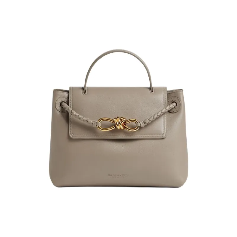 Bottega Veneta Calfskin Shoulder Bag, Crossbody Bag, Handbag Trumpets Women's Lime Stone Color-0