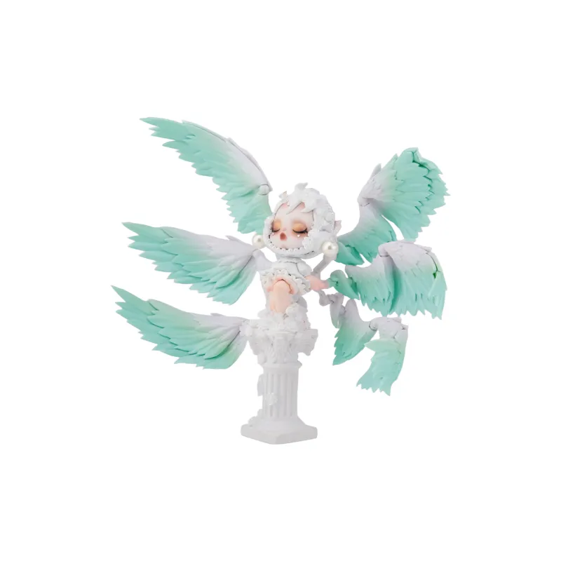[Modified Doll] POP MART SKULLPANDA Photo Collection Six Winged Angel Hang Tag Box 18cm-31