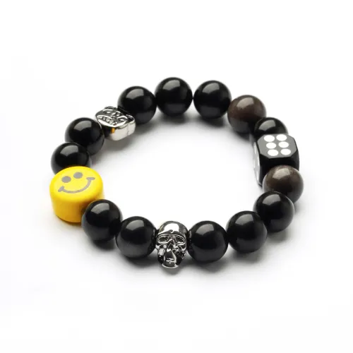 *EVAE+MOB Obsidian Bracelets Unisex
