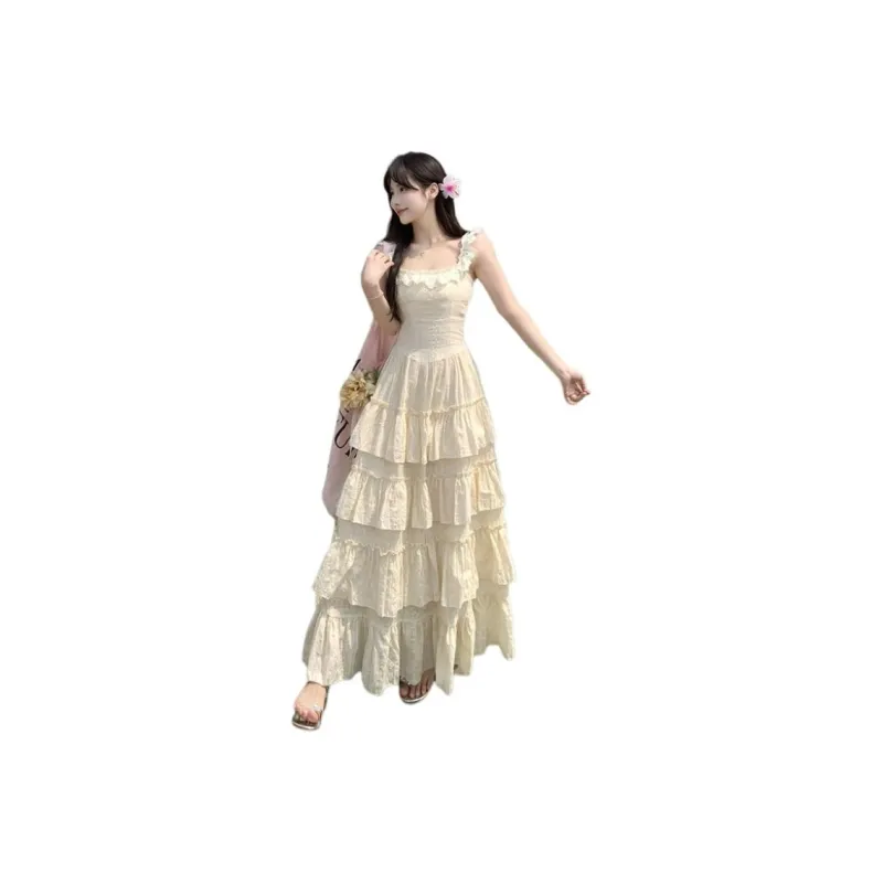 INCO VIBE Slip Dresses Women's Apricot-0