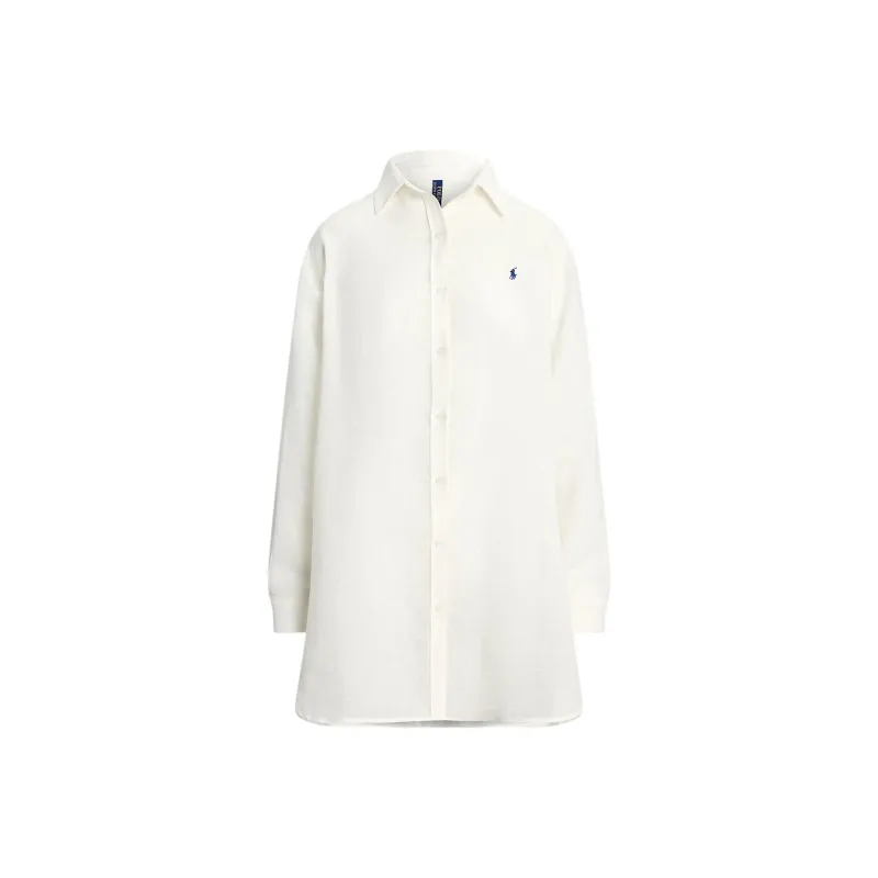 Polo Ralph Lauren Long Sleeved Dress Women's White-0