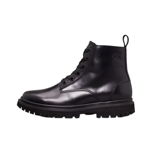 CKJ CALVIN KLEIN JEANS Ankle Boots 3cm Women's Dark Purple