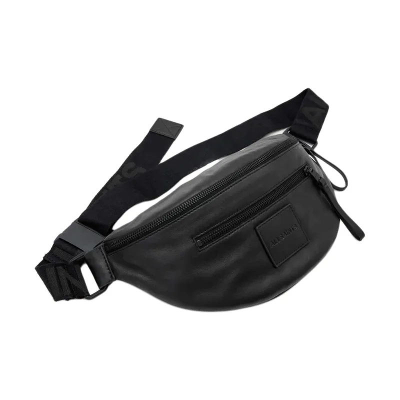 ALLSAINTS Lambskin Fanny Pack Regular Men's Black-1