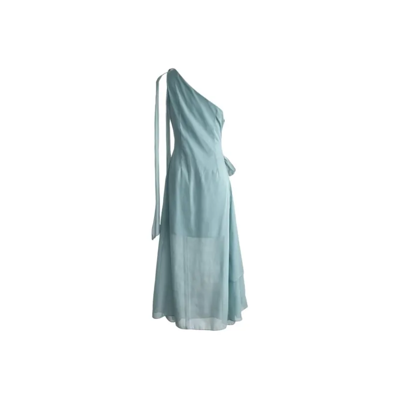 DOKZB Sleeveless Dresses Women's Light Blue-1