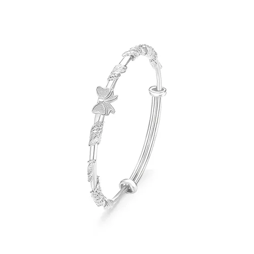 NUSQ 999 Fine Silver Bangles Women's