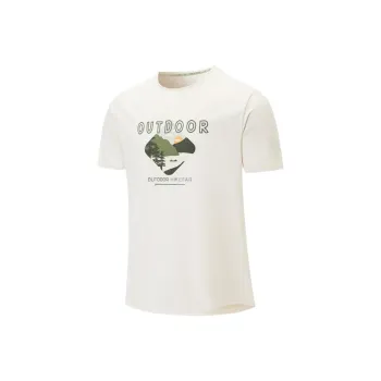 XTEP T Shirt Men's Bright Moon White