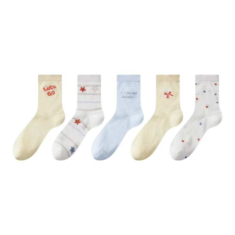 2323 Mid Calf Socks Women's 5 Pack-0