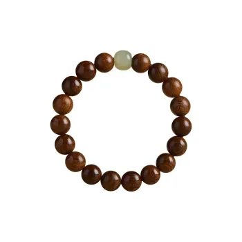 JIYAO Golden Sandalwood Bracelets Unisex