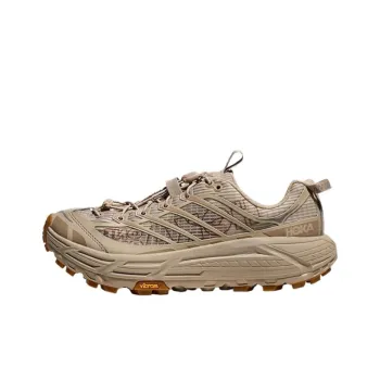 HOKA ONE ONE Mafate Three 2 Anti Slip Wear Resistant Low Top Casual Running Shoes Unisex Beige