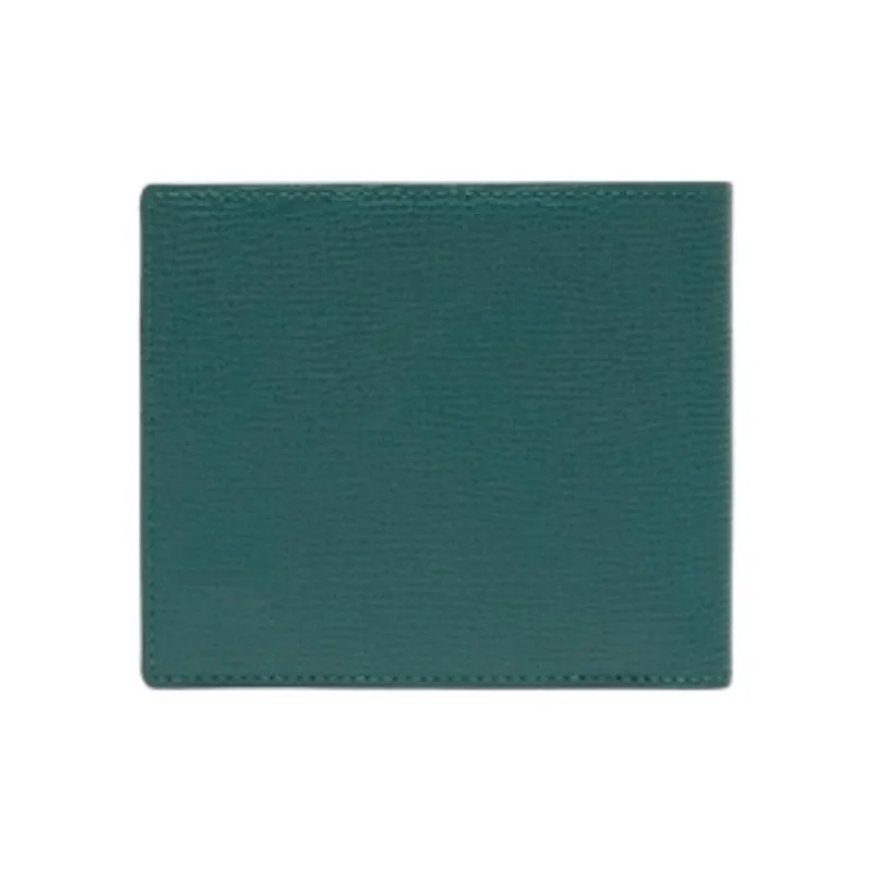 LACOSTE Cow Leather Wallet Men's Green-1