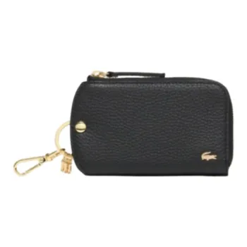 LACOSTE Cow Leather Key Pouch Women's Black