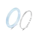 Ice Blue Layering Bangle