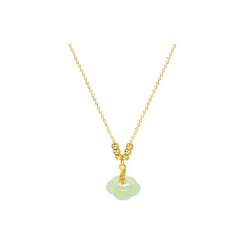 LIYUNMUXUE Pendants Pale Greenish White Jade Unisex